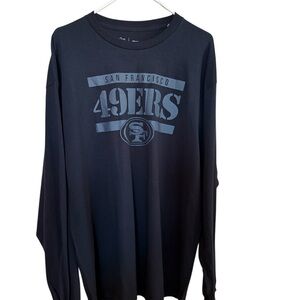 NFL San Francisco 49ers Black Long Sleeve Tee NWT